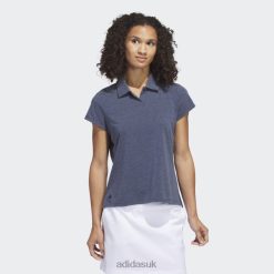Adidas Special 8NL889716 Adidas Women Go-To Heathered Polo Shirt Navy Navy