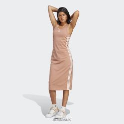 Adidas Special 8NL889844 Adidas Women Clay Adicolor Classics 3-Stripes Long Tank Dress Clay