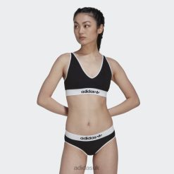 Adidas Trainers 8NL8810041 Adidas Women Black Modern Flex Cotton Scoop Low Back Bralette Adidas Black
