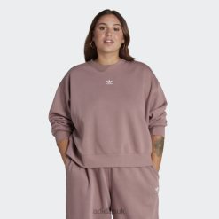 Adidas Trainers 8NL8810277 Adidas Women Purple Adicolor Essentials Crew Sweatshirt (Plus Size) Purple