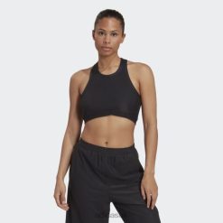 Adidas Trainers 8NL8810361 Adidas Women Black Yoga Studio Wrapped Rib Tank Top Black