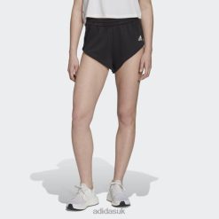 Adidas Trainers 8NL8810389 Adidas Women Black Hyperglam Mini Shorts Adidas Black/White