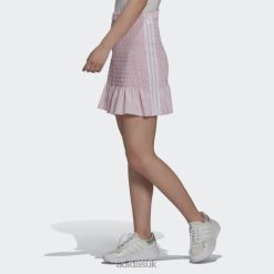 Adidas Trainers 8NL8810645 Adidas Women Smocked Skirt Pink Pink