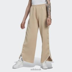 Adidas Trainers 8NL8810737 Adidas Women Beige Spacer Pants with Binding Details Adidas Beige