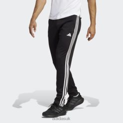 Adidas Trainers 8NL881085 Adidas Men Black Train Essentials 3-Stripes Training Pants Black/White