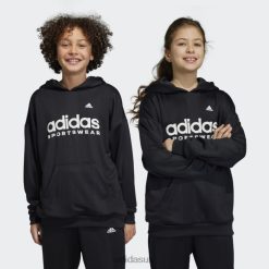 Adidas Trainers 8NL8811629 Adidas Kids Soccer Celebration Hoodie Black Black/White