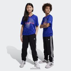 Adidas Trainers 8NL8811693 Adidas Kids Black Essentials 3-Stripes Woven Pants Black/White