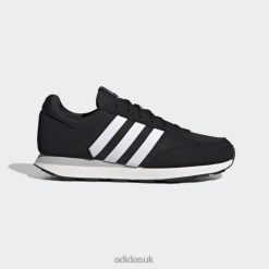 Adidas Trainers 8NL8812181 Adidas Unisex White Run 60s 3.0 Shoes Black/White
