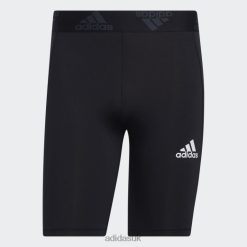Adidas Trainers 8NL881225 Adidas Men Techfit Short Tights Black Black