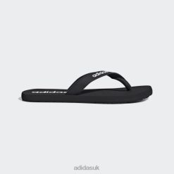 Adidas Trainers 8NL8812297 Adidas Unisex Black Eezay Flip-Flops Adidas Black/White