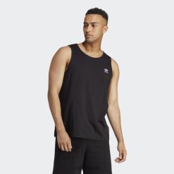 Adidas Trainers 8NL8813141 Adidas Men Trefoil Essentials Tank Top Black Black