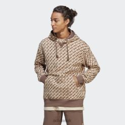 Adidas Trainers 8NL8813245 Adidas Men Beige ALL SZN x Logomania Hoodie Adidas Beige/Earth