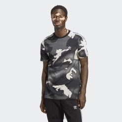 Adidas Trainers 8NL8813337 Adidas Men Black Graphics Camo Allover Print T-Shirt Black