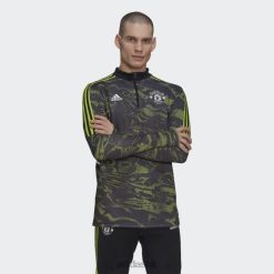 Adidas Trainers 8NL8813417 Adidas Men Manchester United Condivo 22 Training Top Slime Slime/Black