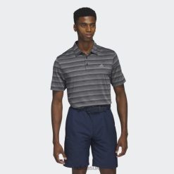 Adidas Trainers 8NL8813709 Adidas Men Two-Color Striped Polo Shirt Grey Black/Grey