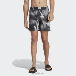 Adidas Trainers 8NL8814077 Adidas Men Originals Camo Swim Shorts Black Black