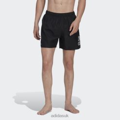 Adidas Trainers 8NL8814261 Adidas Men Black CLX Short Length Swim Shorts Black/White