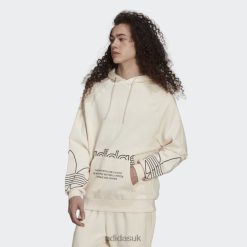 Adidas Trainers 8NL881453 Adidas Men Graphics Tricolor Hoodie White White