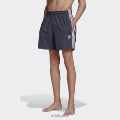 Adidas Trainers 8NL8814585 Adidas Men Navy Adicolor Classics 3-Stripes Swim Shorts Navy
