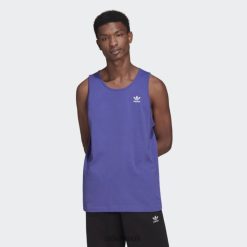 Adidas Trainers 8NL8814609 Adidas Men Purple Adicolor Essentials Trefoil Tank Top Purple