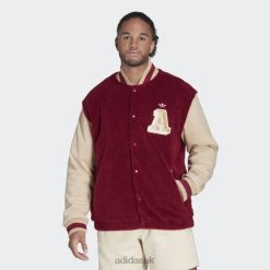 Adidas Trainers 8NL8814725 Adidas Men Varsity Jacket Burgundy Burgundy