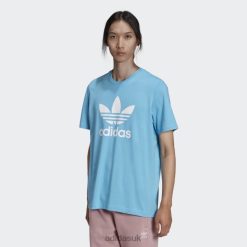 Adidas Trainers 8NL8814817 Adidas Men App Sky Rush Adicolor Classics Trefoil T-Shirt Adidas App Sky Rush/White