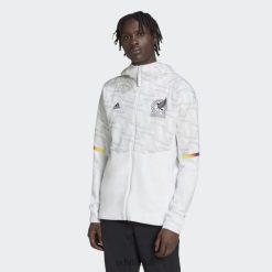 Adidas Trainers 8NL8815061 Adidas Men Mexico Game Day Full-Zip Travel Hoodie White White