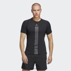 Adidas Trainers 8NL881601 Adidas Men Black AlphaStrength Tee Black