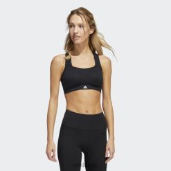 Adidas Trainers 8NL882525 Adidas Women Black Hot TLRD Impact Training High-Support Bra Black/White