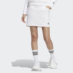 Adidas Trainers 8NL883029 Adidas Women White 3-Bar Skirt White