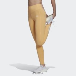 Adidas Trainers 8NL883157 Adidas Women Hyperglam AEROREADY Training High-Rise Tights Amber Amber