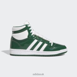 Adidas Trainers 8NL884681 Adidas Men Top Ten RB Shoes Green Green/White/Gold Metallic