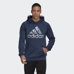 Adidas Trainers 8NL885005 Adidas Men AEROREADY Game and Go Big Logo Hoodie Navy Navy