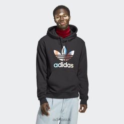 Adidas Trainers 8NL885125 Adidas Men Graphics off the Grid Hoodie Black Black