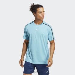 Adidas Trainers 8NL885525 Adidas Men Blue Workout Base Tee Blue/Black/Transparent
