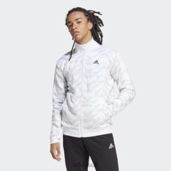 Adidas Trainers 8NL885853 Adidas Men White Tiro Suit Up Track Jacket Adidas White