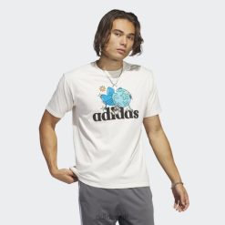 Adidas Trainers 8NL885913 Adidas Men Non Dyed Friends Tee Adidas Non Dyed/Black/Cyan/Orange