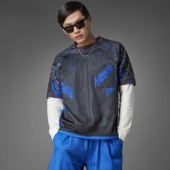 Adidas Trainers 8NL886545 Adidas Men Blue Blue Version Soccer Jersey Blue