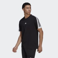 Adidas Trainers 8NL886685 Adidas Men Future Icons 3-Stripes Tee Black Black
