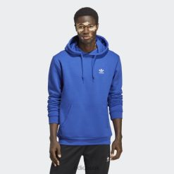 Adidas Trainers 8NL886693 Adidas Men Blue Trefoil Essentials Hoodie Adidas Blue