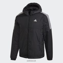 Adidas Trainers 8NL886781 Adidas Men Essentials Insulated Hooded Jacket Black Black