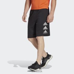 Adidas Trainers 8NL887157 Adidas Men Black Designed to Move Logo Shorts Black