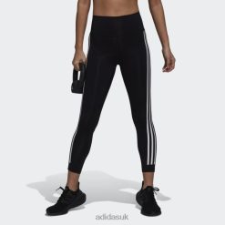Adidas Trainers 8NL888845 Adidas Women Optime Trainicons 7/8 Leggings Black Hot Black
