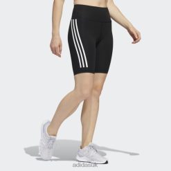 Adidas Trainers 8NL888873 Adidas Women Black Optime Trainicons 3-Stripes Bike Short Leggings Black