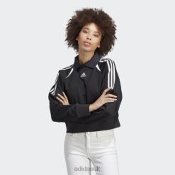 Adidas Trainers 8NL888993 Adidas Women Black Track Sweatshirt Black/White