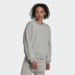 Adidas Trainers 8NL889081 Adidas Women Medium Grey ALL SZN Fleece Sweatshirt Adidas Medium Grey
