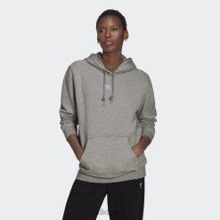 Adidas Trainers 8NL889257 Adidas Women Medium Grey Adicolor Essentials Fleece Hoodie Medium Grey