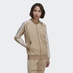 Adidas Uk 8NL8810270 Adidas Women Beige Primeblue SST Track Jacket Beige