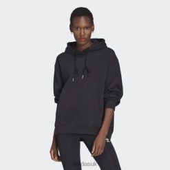 Adidas Uk 8NL8810650 Adidas Women Adicolor Oversize Hoodie Black Adidas Black