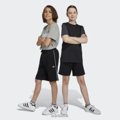 Adidas Uk 8NL8811638 Adidas Kids Black Adicolor Shorts Black